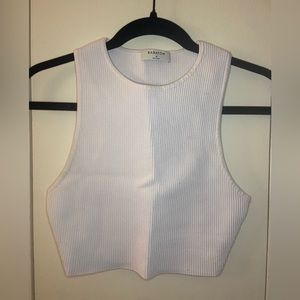 Sculpt Knit Racer Cropped Tank